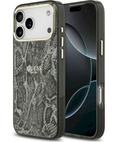 Guess Python Pattern MagSafe Case Защитный чехол для iPhone 17 Pro Max / чёрный Чехлы - альтернативные