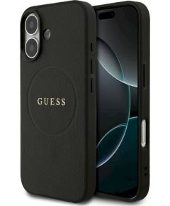 Guess Grained Ring MagSafe Защитный чехол для iPhone 17 / чёрный Чехлы - альтернативные