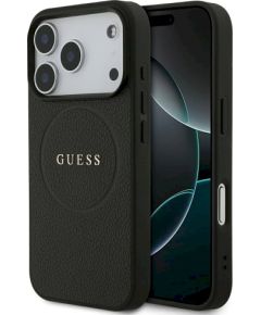 Guess Grained Ring MagSafe Case Защитный чехол для iPhone 17 Pro / чёрный Чехлы - альтернативные