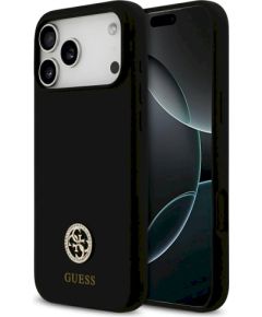 Guess Silicone Logo Strass 4G MagSafe Case Защитный чехол для iPhone 17 Pro Max / чёрный Чехлы - альтернативные