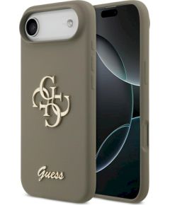 Guess Silicone Big 4G Script Case Защитный чехол для iPhone 17 Air / коричневый Чехлы - альтернативные