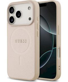 Guess Saffiano Classic Logo MagSafe Защитный чехол для iPhone 17 Pro / розовый Чехлы - альтернативные