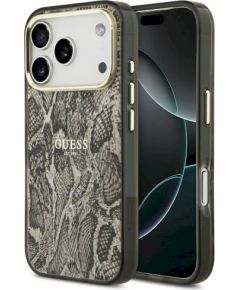 Guess Python Pattern MagSafe Case Защитный чехол для iPhone 17 Pro Max / коричневый Чехлы - альтернативные