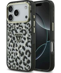 Guess Leopard Glitter MagSafe Case Защитный чехол для iPhone 17 Pro Max / чёрный Чехлы - альтернативные