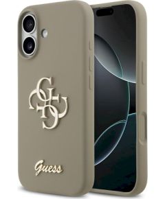 Guess Silicone Big 4G Script Case Защитный чехол для iPhone 17 / коричневый Чехлы - альтернативные
