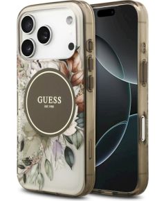 Guess IML Flower & Tonal Circle MagSafe case Защитный чехол для iPhone 17 Pro / коричневый Чехлы - альтернативные