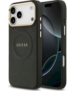 Case Guess Peony Hot Stamp MagSafe Защитный чехол для iPhone 17 Pro Max / чёрный Чехлы - альтернативные