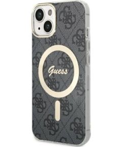 Guess GUHMP14SH4STK Hardcase 4G MagSafe Защитный чехол для iPhone 14 / 15 / 13 6.1" / чёрный Чехлы - альтернативные