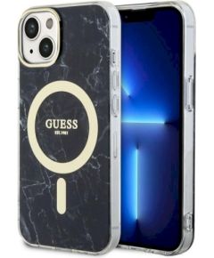 Guess GUHMP14MPCUMAK Hardcase Marble MagSafe Защитный чехол для iPhone 14 Plus/15 Plus 6.7" / чёрный Чехлы - альтернативные