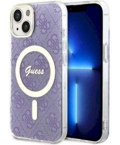 Guess GUHMP14MH4STU Hardcase 4G MagSafe Защитный чехол для iPhone 14 Plus / 15 Plus 6.7" / фиолетовый Чехлы - альтернативные