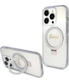 Guess GUHMP15LHRSGSD Hardcase Ring Stand Script Glitter Защитный чехол для iPhone 15 Pro 6.1" Чехлы - альтернативные