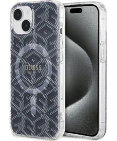 Guess GUHMP15MHGCUSTGK Hardcase IML GCube MagSafe Защитный чехол для iPhone 15 Plus/14 Plus 6.7" / чёрный Чехлы - альтернативные