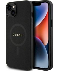 Guess GUHMP15MPSAHMCK Hardcase Saffiano MagSafe Защитный чехол для iPhone 15 Plus / 14 Plus 6.7" / чёрный Чехлы - альтернативные