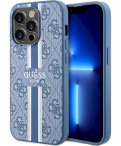 Guess GUHMP14LP4RPSB Hardcase 4G Printed Stripes MagSafe Защитный чехол для iPhone 14 Pro 6.1" / синий Чехлы - альтернативные