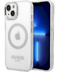 Guess GUHMP14MHTRMS Metal Outline Magsafe Защитный чехол для iPhone 14 Plus / 15 Plus 6.7" / серебряный Чехлы - альтернативные