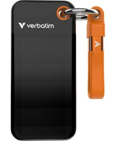 Verbatim 32418 Pocket SSD Внешний накопитель 256GB USB-C 3.2 gen.2 / чёрный-оранжевый Внешние жесткие диски