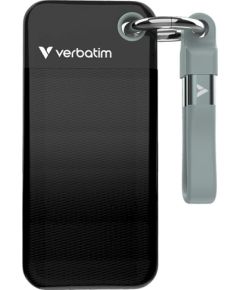 Verbatim 32415 Pocket SSD Внешний накопитель 256GB USB-C 3.2 gen.2 / чёрный-серый 32415 Внешние жесткие диски