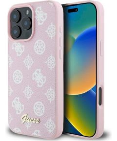 Guess GUHMP16LPGPYSP Peony Script Logo MagSafe Защитный чехол для iPhone 16 Pro 6.3" / розовый Чехлы - альтернативные