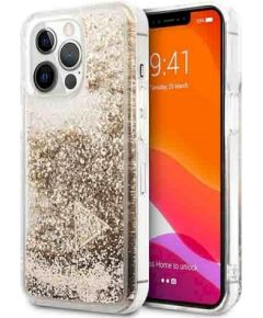 Guess GUOHCP14LGLHFLGO Glitter Charms Защитный чехол для iPhone 14 Pro 6,1" / золотой Чехлы - альтернативные
