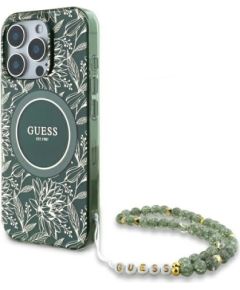 Guess GUHMP16XHCPOFPA Hardcase IML Flowers Allover Electro Wit Защитный чехол для iPhone 16 Pro Max 6.9" / зелёный Чехлы - альтернативные