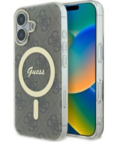 Guess GUHMP16MH4STW Hardcase IML 4G MagSafe Защитный чехол для iPhone 16 Plus 6.7" / коричневый Чехлы - альтернативные