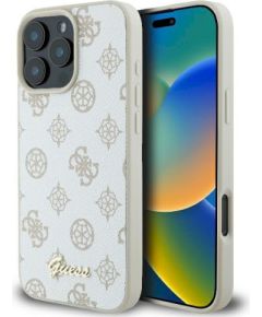 Guess GUHMP16LPGPYSH Peony Script Logo MagSafe Защитный чехол для iPhone 16 Pro 6.3" / белый Чехлы - альтернативные