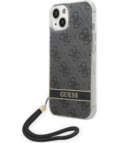 Guess GUOHCP14MH4STK Hardcase 4G Print Strap Защитный чехол для iPhone 14 Plus/15 Plus 6.7" / чёрный Чехлы - альтернативные