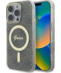 Guess GUHMP16XH4STW Hardcase IML 4G MagSafe Защитный чехол для iPhone 16 Pro Max 6.9" / коричневый Чехлы - альтернативные