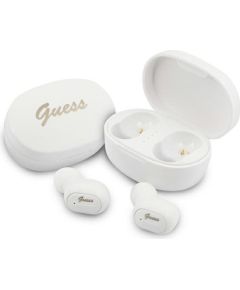 Guess Headphones Bluetooth GUTWST30WHTWS + Docking Station Bezvadu austiņas / balts Austiņas
