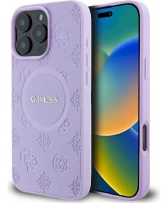 Guess GUHMP16XPSAPSMEU Hardcase Saffiano Peony Classic Logo Защитный чехол для iPhone 16 Pro Max 6.9" / фиолетовый Чехлы - альтернативные
