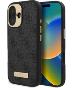 Guess GUHMP16MU4GPRK Hardcase 4G Logo Plate MagSafe Защитный чехол для iPhone 16 Plus 6.7" / чёрный Чехлы - альтернативные