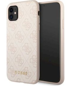 Guess GUHCN61G4GFPI Hardcase 4G Metal Gold Logo Защитный чехол для iPhone 11 6,1" / розовый Чехлы - альтернативные