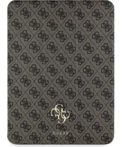 Guess GUFC13RM24PS4SGW Magnetic 4G Big Logo Planšetdatoru maciņš priekš iPad Air 13" 2024 / brūns Maki Planšetdatoriem