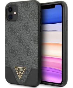 Guess GUHCN61PU4GHBK Hardcase 4G Triangle Collection Защитный чехол для iPhone 11 6,1" / Xr / серый Чехлы - альтернативные