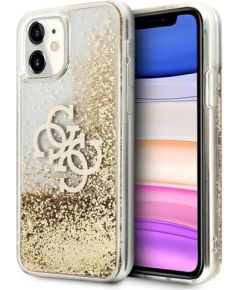 Guess GUHCN61LG4GGO Hardcase 4G Big Liquid Glitter Защитный чехол для iPhone 11 6,1" / Xr / золотой Чехлы - альтернативные