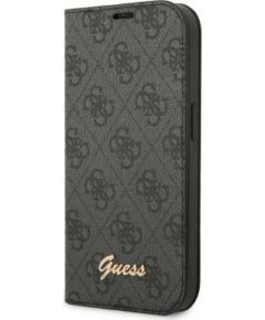 Guess GUBKP14XHG4SHK Book 4G Vintage Gold Logo Защитный чехол для iPhone 14 Pro Max 6,7" / чёрный Чехлы - альтернативные