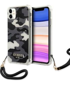 Guess GUHCN61KSARBK Camo Collection Защитный чехол для iPhone 11 6,1" / Xr / чёрный Чехлы - альтернативные