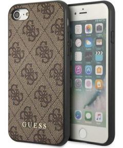 Guess GUHCI8G4GFBR Hardcase 4G Metal Gold Logo Защитный чехол для iPhone SE 2022 / 2020 / 7 / 8 / коричневый Чехлы - альтернативные