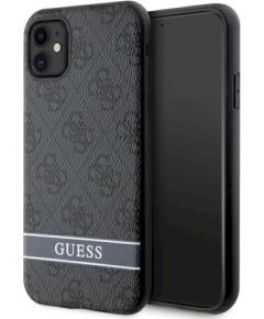 Guess GUHCN61P4SNK Hardcase 4G Stripe Защитный чехол для iPhone 11/XR / серый Чехлы - альтернативные