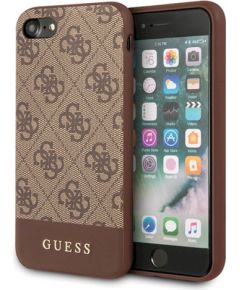 Guess GUHCI8G4GLBR 4G Stripe Collection Защитный чехол для iPhone 7/8/SE 2020/SE 2022 / коричневый Чехлы - альтернативные