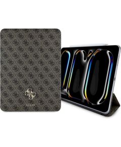 Guess GUFC13PM24PS4SGW Magnetic 4G Big Logo Planšetdatoru maciņš priekš iPad Pro 13" 2024 / brūns Maki Planšetdatoriem