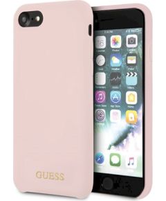 Guess GUHCI8LSGLLP Защитный чехол Silicone для iPhone 7/8/SE 2020/SE 2022 / светло-розовый Чехлы - альтернативные