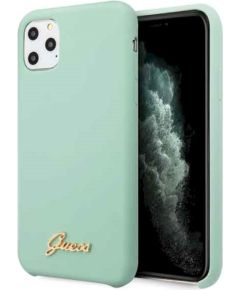Guess GUHCN58LSLMGG Silicone Vintage Gold Logo Hard Case Защитный чехол для iPhone 11 Pro / зелёный Чехлы - альтернативные