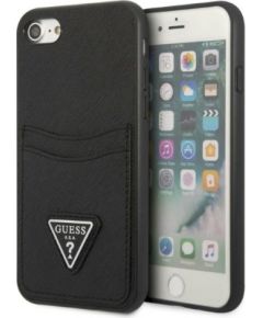 Guess GUHCI8PSATPK Saffiano Triangle Logo Защитный чехол для iPhone 7/8/SE 2020/SE 2022 / чёрный Чехлы - альтернативные