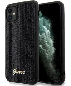 Guess GUHCN61PMSDGSK Hardcase Disco Metal Script Защитный чехол для iPhone 11 / Xr 6.1" / чёрный Чехлы - альтернативные