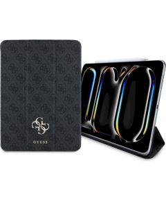 Guess GUFC11PM24PS4SGK Magnetic 4G Big Logo Planšetdatoru maciņš priekš iPad Pro 11" 2024 / melns Maki Planšetdatoriem
