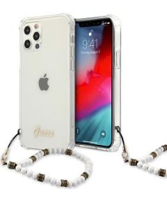 Guess GUHCP12LKPSWH Защитный чехол для iPhone 12 Pro Max 6,7" / White Pearl Чехлы - альтернативные