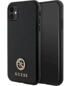 Guess GUHCN61PS4DGPK Hardcase Strass Metal Logo Защитный чехол для iPhone 11/Xr 6.1" / чёрный Чехлы - альтернативные