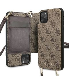 Guess GUHCN65CB4GB Hardcase 4G Crossbody Защитный чехол для iPhone 11 Pro Max / коричневый Чехлы - альтернативные