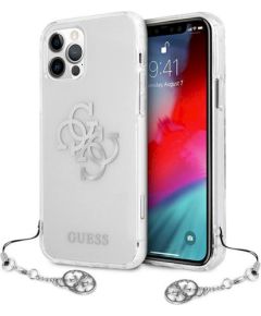 Guess GUHCP12LKS4GSI Hardcase 4G Silver Charms Collection Защитный чехол для iPhone 12 Pro Max 6,7" / прозрачный Чехлы - альтернативные